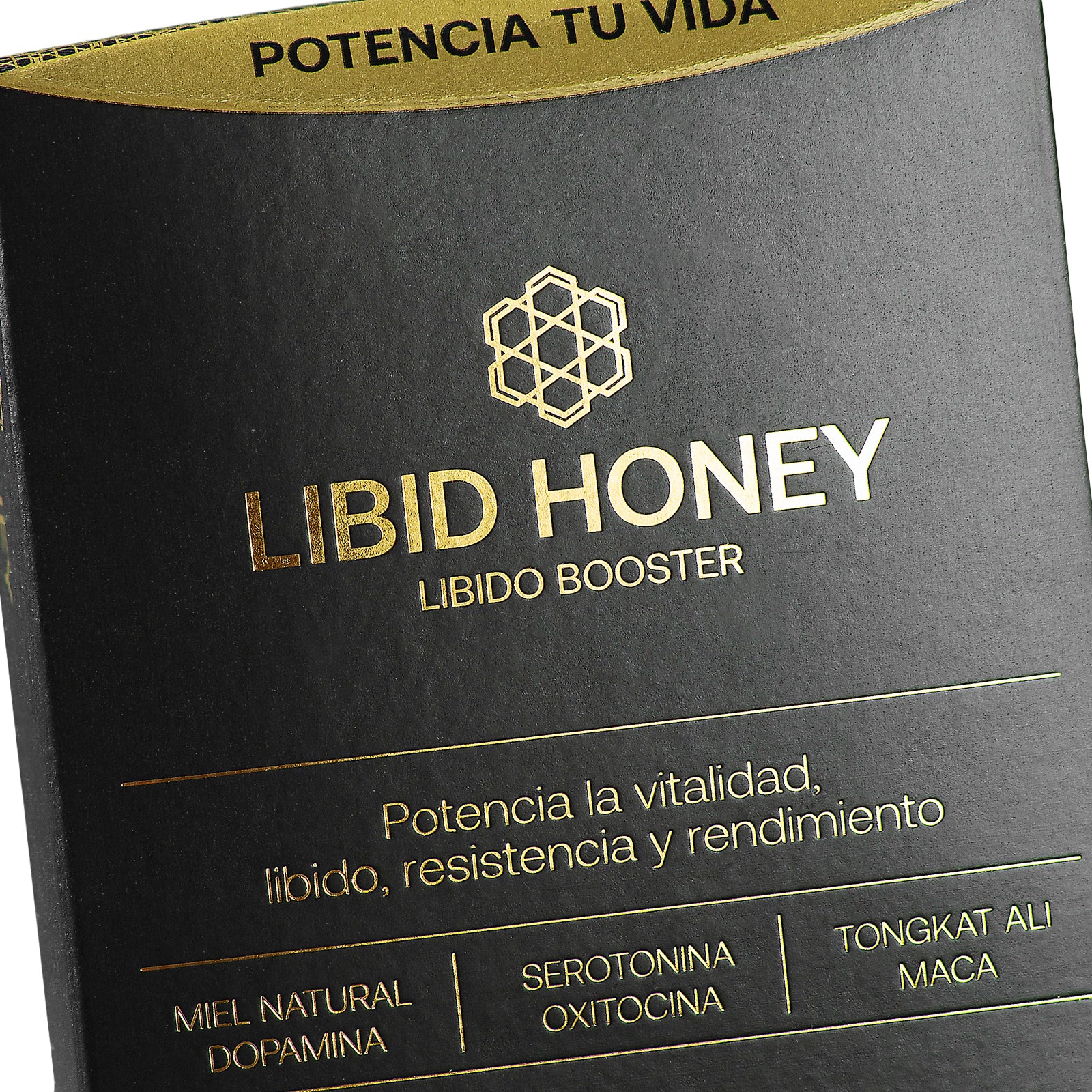 Libid Honey box close-up.